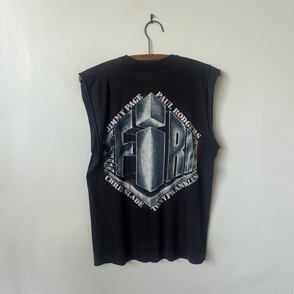 Vintage Jimmy Page Shirt 1980’s Jimmy Page LED Zeppelin Shirt 80’s The Firm - Picture 8 of 9